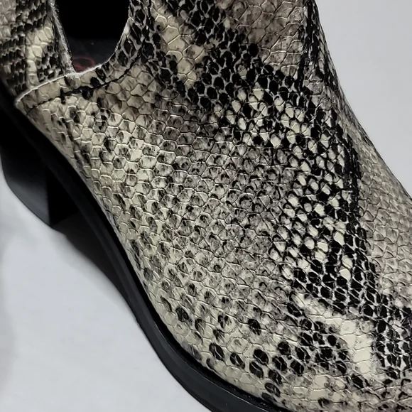 COPY - BLONDO SZ 7.5M WESTERN SNAKESKIN ANKLE BOOTS WATERPROOF COWBOY POINTY TO… - Picture 5 of 16